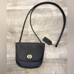 Small Leather Black Coach Purse